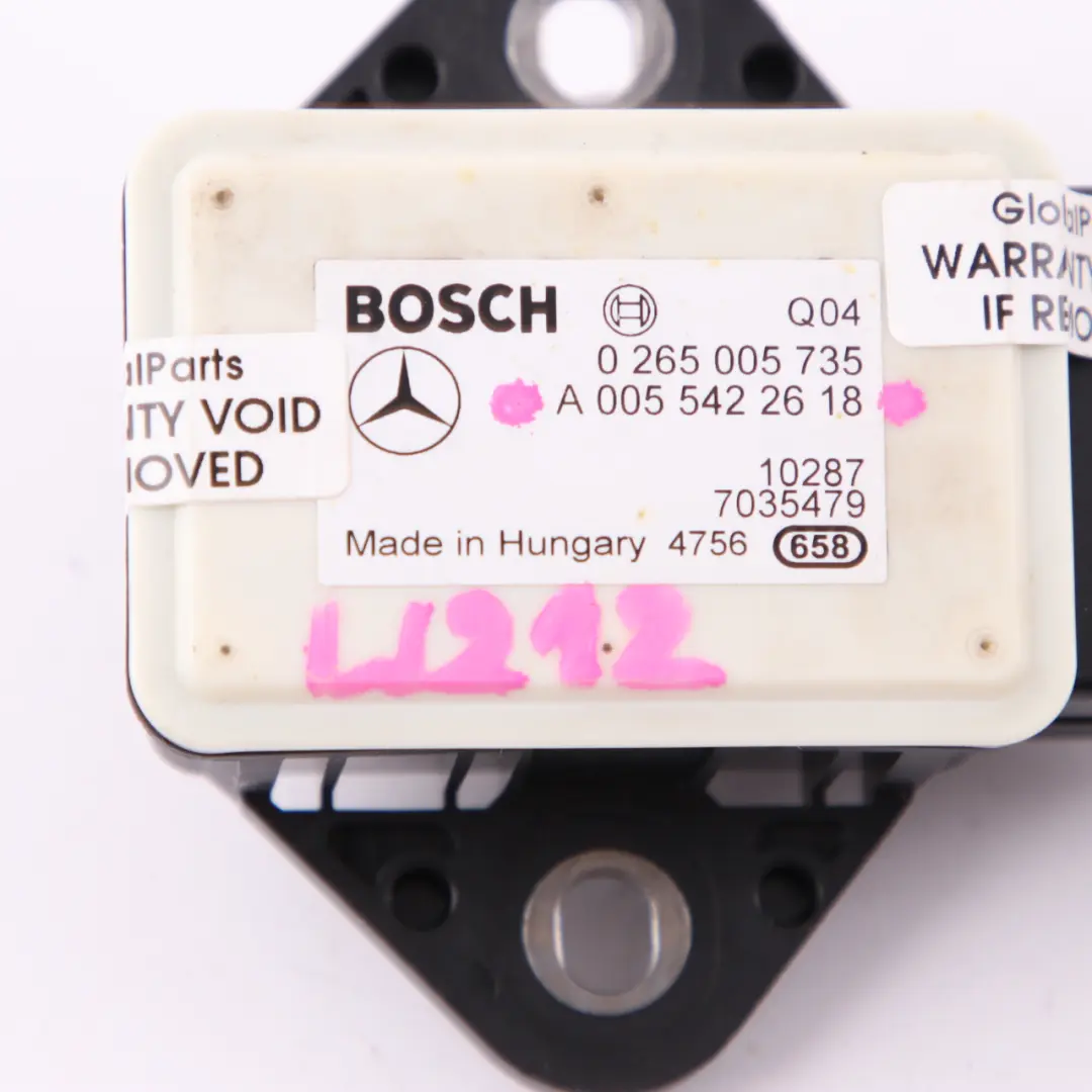 Drehzahlsensor Mercedes W212 ESP Gierdrehzahlsteuergerät Modul für mit Teilenummer A0055422618 Drehzahlsensor Mercedes W212 ESP Gierdrehzahlsteuergerät Modul - SKU A0055422618 - Teilenummer A0055422618