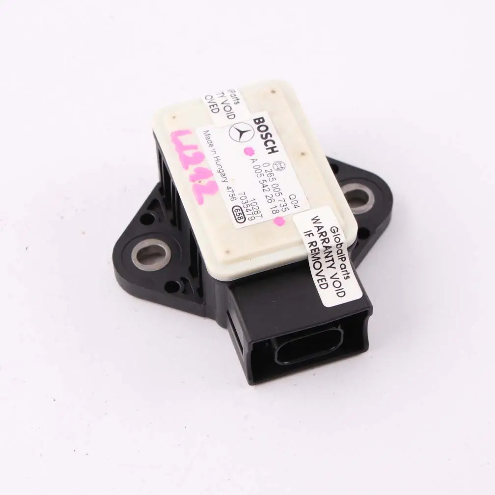 Rate Sensor Mercedes W212 ESP Yaw Rotation Control Unit Module to with Part number A0055422618 Rate Sensor Mercedes W212 ESP Yaw Rotation Control Unit Module - SKU A0055422618 - Part number A0055422618