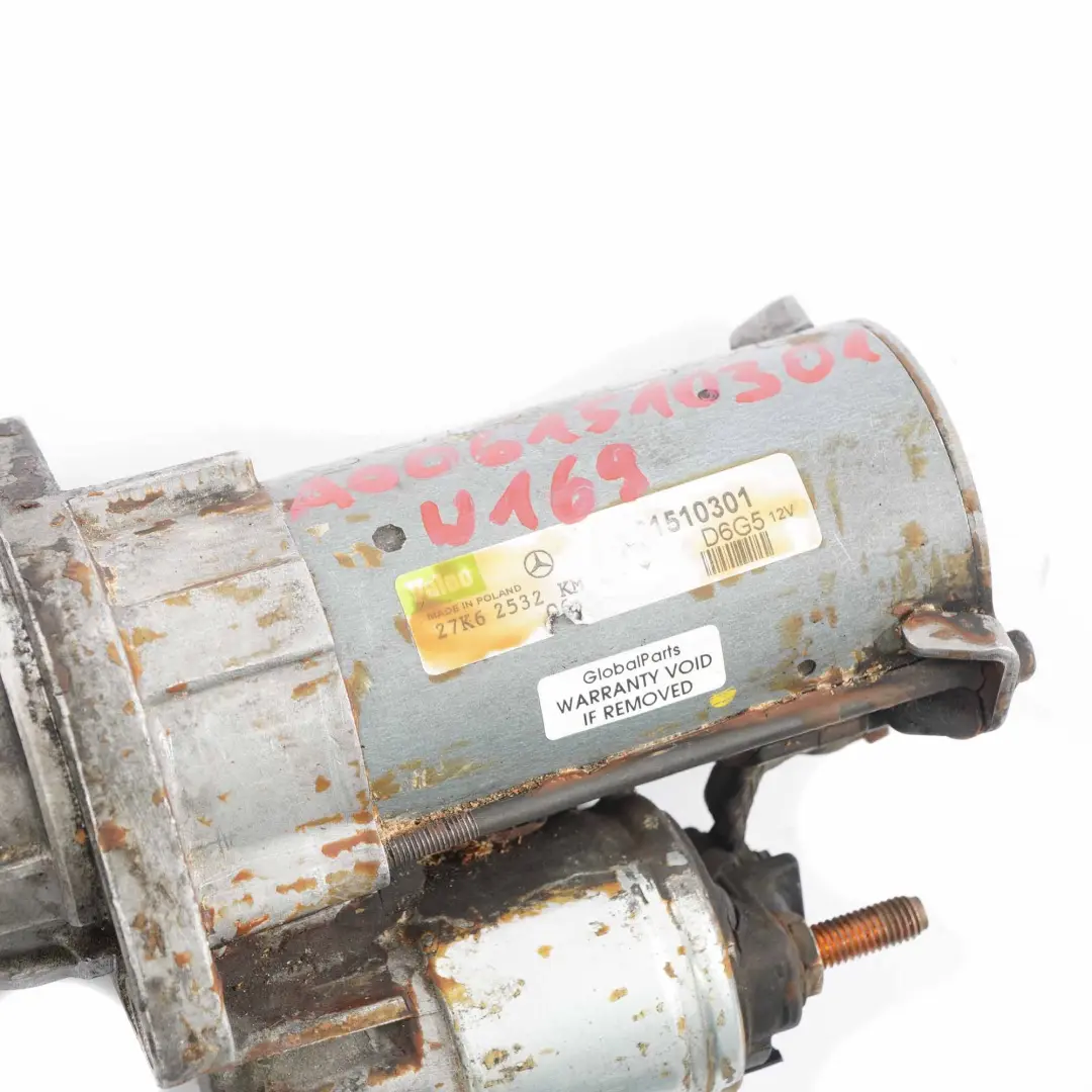 Starter Motor M266 to Mercedes W169 W245 Petrol Engine with Part number A0061510301 Mercedes W169 W245 Petrol Engine Starter Motor M266 - SKU A0061510301 - Part number A0061510301