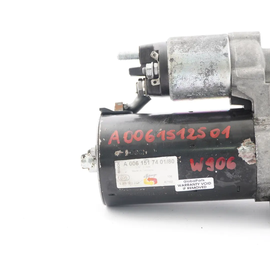  Mercedes-Benz Classe C W203 W204 Motore Diesel Motorino avviamento - SKU A0061512501 - Numero di parte A0061512501