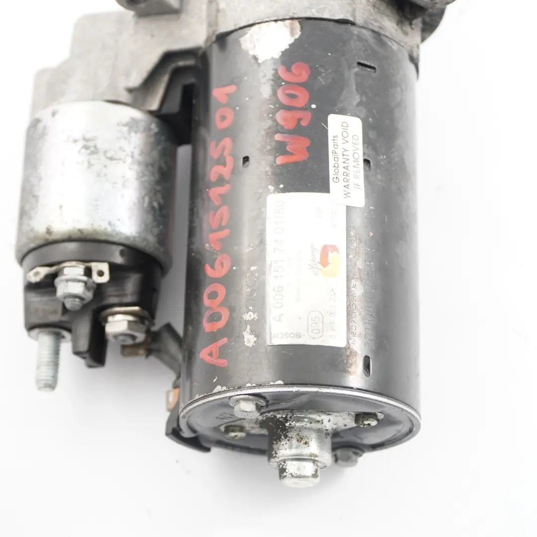 Mercedes W203 W204 Motor De Arranque Diésel - SKU A0061512501 - Número de pieza A0061512501