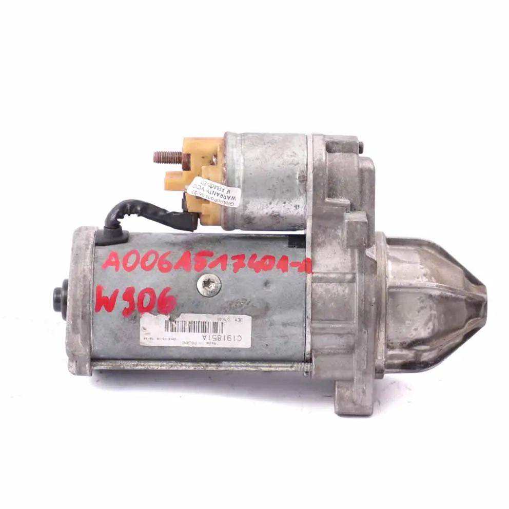 Mercedes Sprinter W906 Diesel Starter Motor Engine Valeo - SKU A0061517401-1 - Part number A0061517401