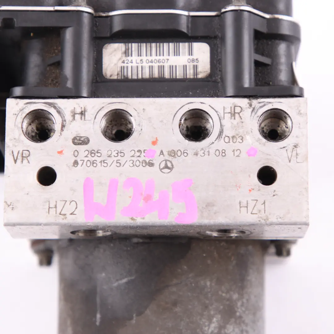 Pompe Frein ABS Unite Freinage Hydraulique pour Mercedes W169 W245 à propos du numéro de pièce A0064310812 Mercedes W169 W245 Pompe Frein ABS Unite Freinage Hydraulique - SKU A0064310812 - Numéro de pièce A0064310812