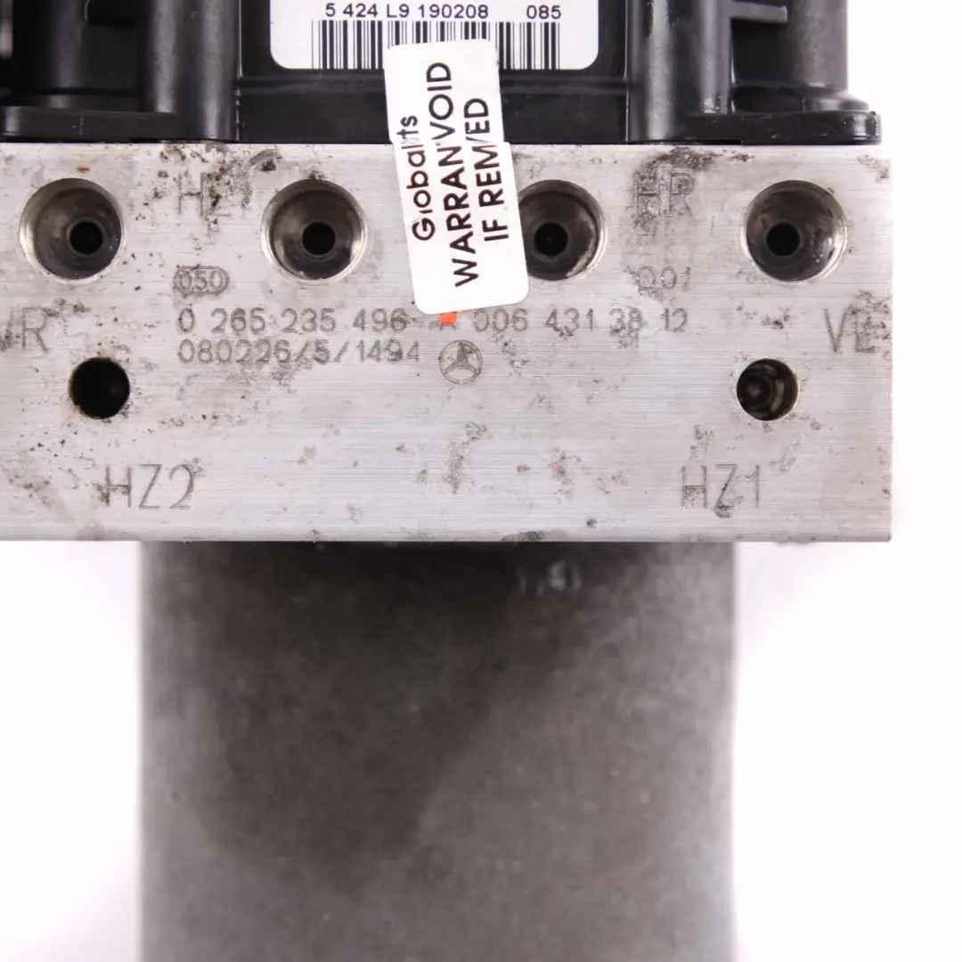 Mercedes W169 W245 Bomba De Freno ABS Unidad De Frenado Hidráulico - SKU A0064313812 - Número de pieza A0064313812