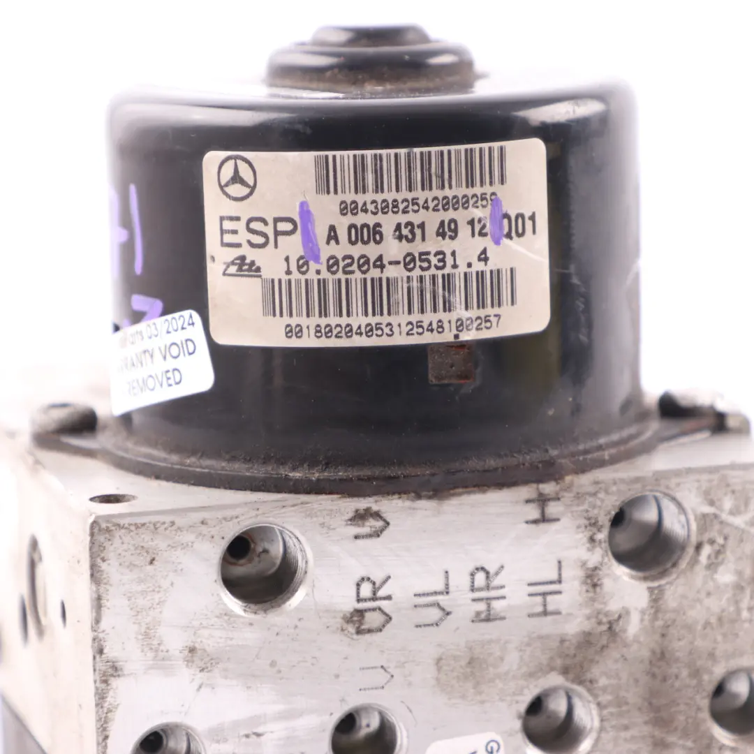 Brake Pump ABS ESP Hydraulic Unit A0375453832 to Mercedes SLK R171 with Part number A0064314912 Mercedes SLK R171 Brake Pump ABS ESP Hydraulic Unit A0375453832 - SKU A0064314912 - Part number A0064314912