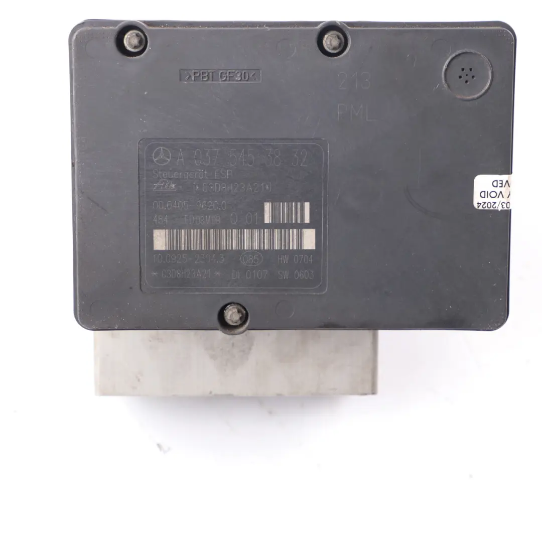 Brake Pump ABS ESP Hydraulic Unit A0375453832 to Mercedes SLK R171 with Part number A0064314912 Mercedes SLK R171 Brake Pump ABS ESP Hydraulic Unit A0375453832 - SKU A0064314912 - Part number A0064314912