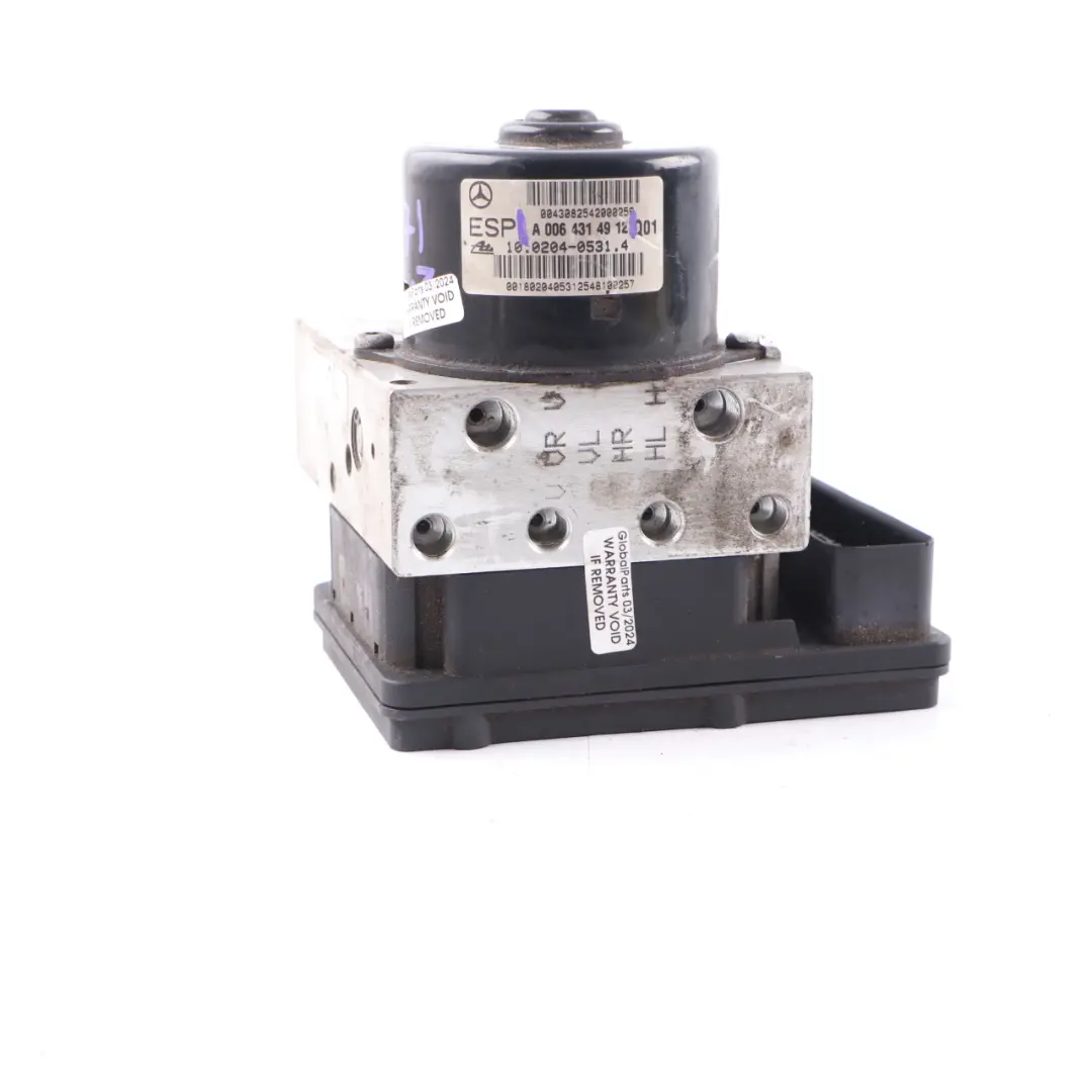Brake Pump ABS ESP Hydraulic Unit A0375453832 to Mercedes SLK R171 with Part number A0064314912 Mercedes SLK R171 Brake Pump ABS ESP Hydraulic Unit A0375453832 - SKU A0064314912 - Part number A0064314912
