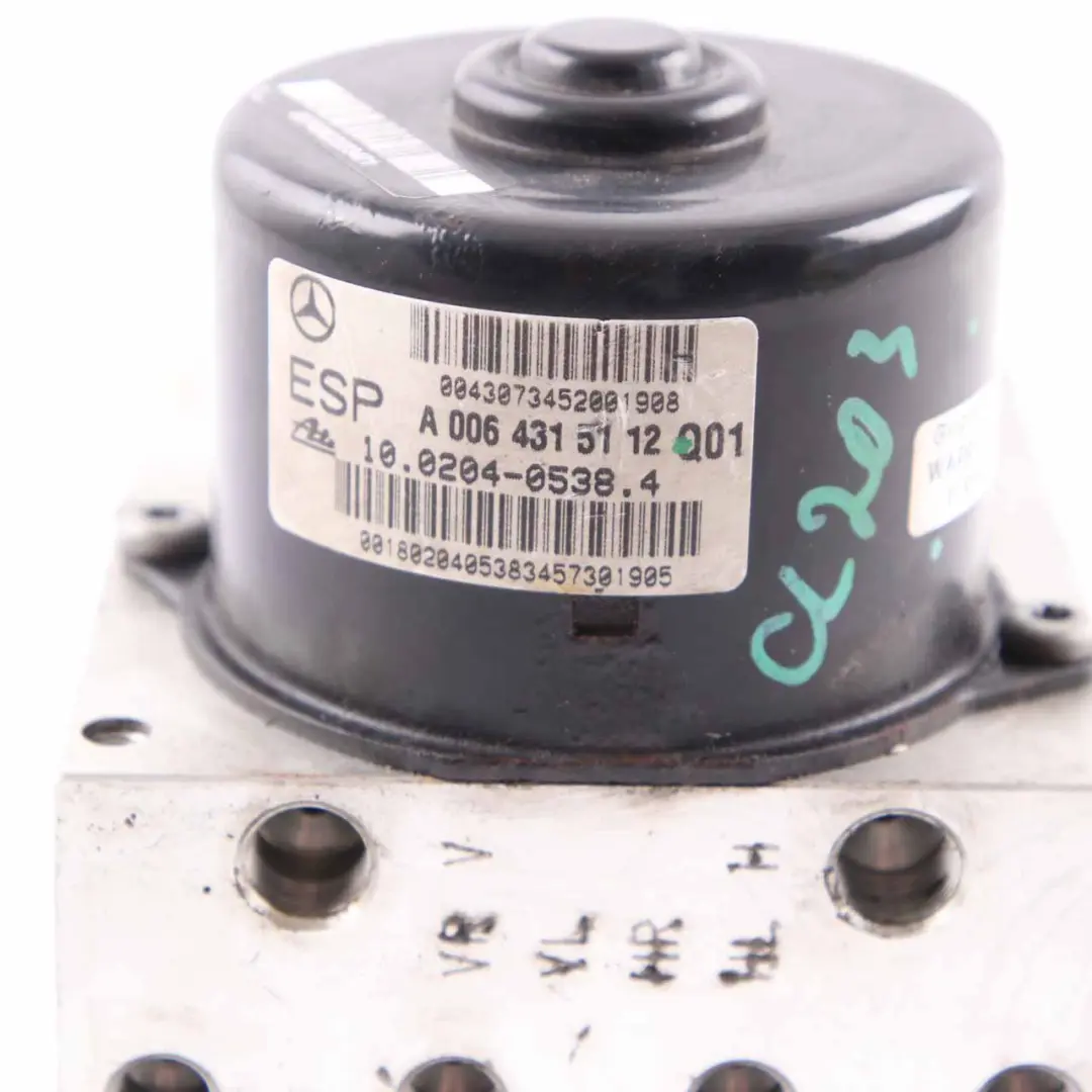 Bomba de freno Mercedes W203 ABS ESP Unidad de freno hidráulico para con número de pieza A0064315112 Bomba de freno Mercedes W203 ABS ESP Unidad de freno hidráulico - SKU A0064315112 - Número de pieza A0064315112