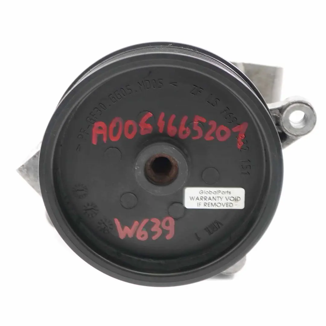 Power Steering Pump Mercedes W639 OM642 Diesel Mechanical Oil Unit - SKU A0064665201 - Part number A0064665201