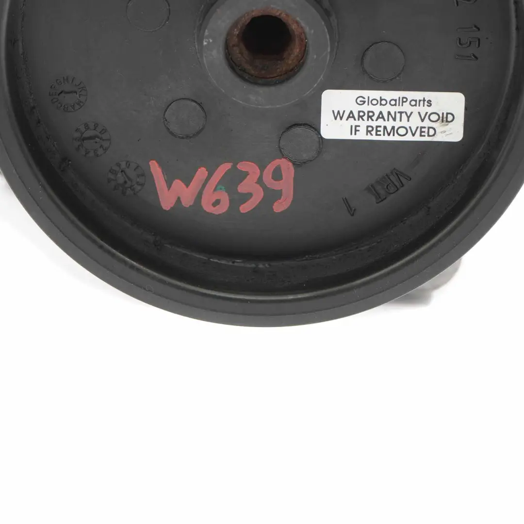 Steering Pump Mercedes W639 OM642 Diesel Mechanical Oil Unit to Power with Part number A0064665201 Power Steering Pump Mercedes W639 OM642 Diesel Mechanical Oil Unit - SKU A0064665201 - Part number A0064665201