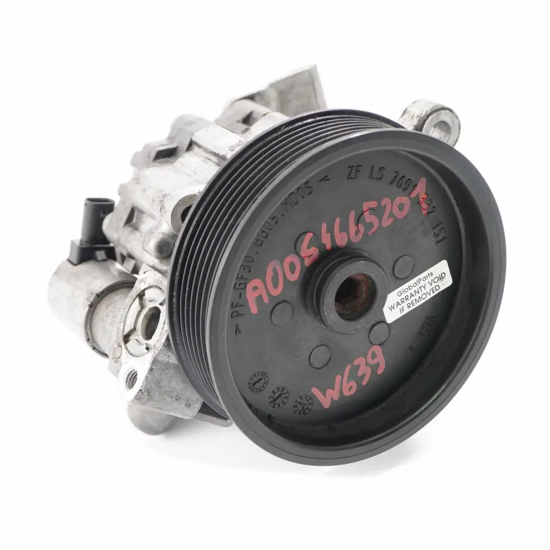  Servolenkungspumpe Mercedes W639 OM642 Diesel Mechanische Öleinheit - SKU A0064665201 - Teilenummer A0064665201