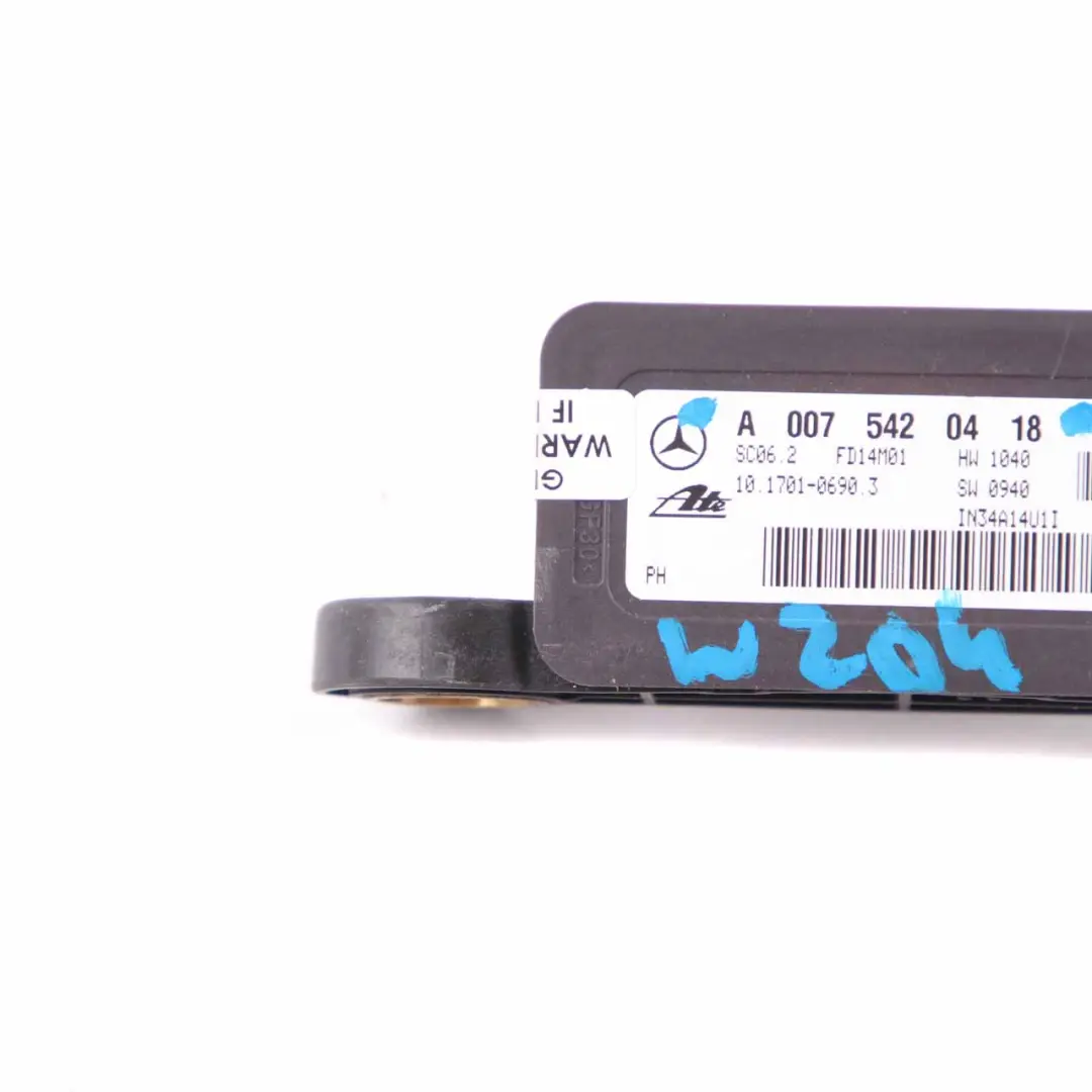 Yaw Module Mercedes W204 Rotation Rate Acceleration Sensor to with Part number A0055421918 Yaw Module Mercedes W204 Rotation Rate Acceleration Sensor - SKU A0075420418 - Part number A0055421918