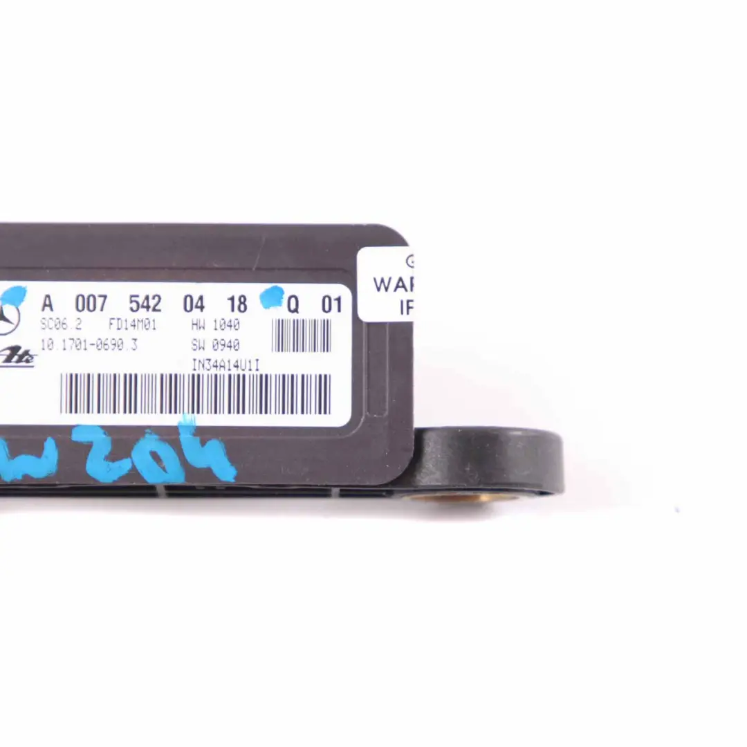 Yaw Module Mercedes W204 Rotation Rate Acceleration Sensor to with Part number A0055421918 Yaw Module Mercedes W204 Rotation Rate Acceleration Sensor - SKU A0075420418 - Part number A0055421918