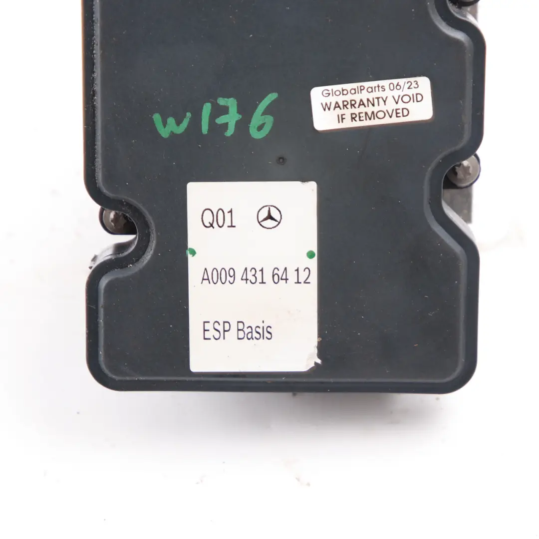 Mercedes W176 Bomba de freno ABS ESP de control frenado hidráulico - SKU A0094316412 - Número de pieza A0094316412