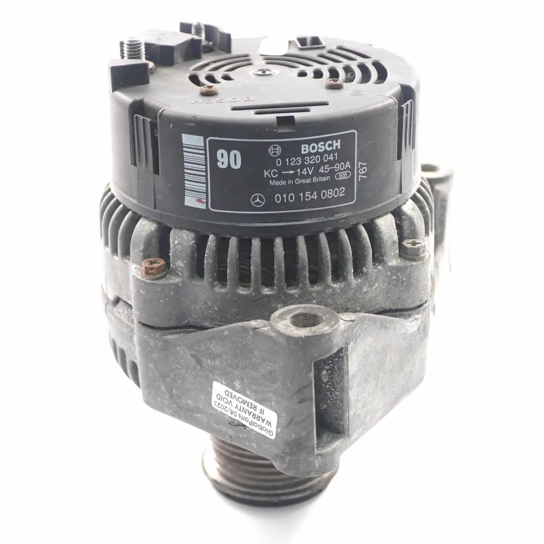Mercedes W903 Motore Diesel Alternatore Generatore 45-90A 14V - SKU A0101540802 - Numero di parte A0101540802