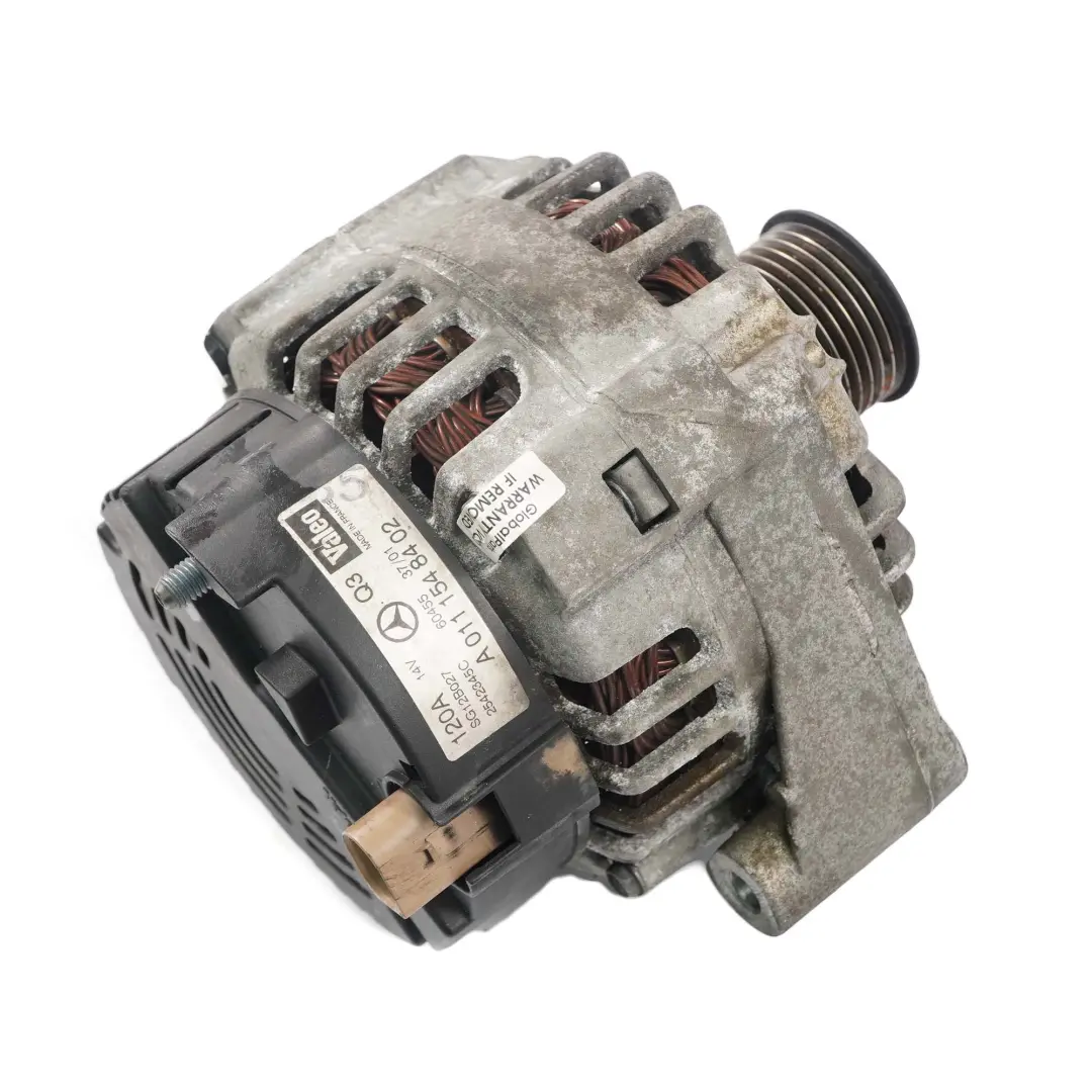  Alternador Generador Mercedes W203 M111 Motor Gasolina Valeo 120A - SKU A0111548402 - Número de pieza A0111548402
