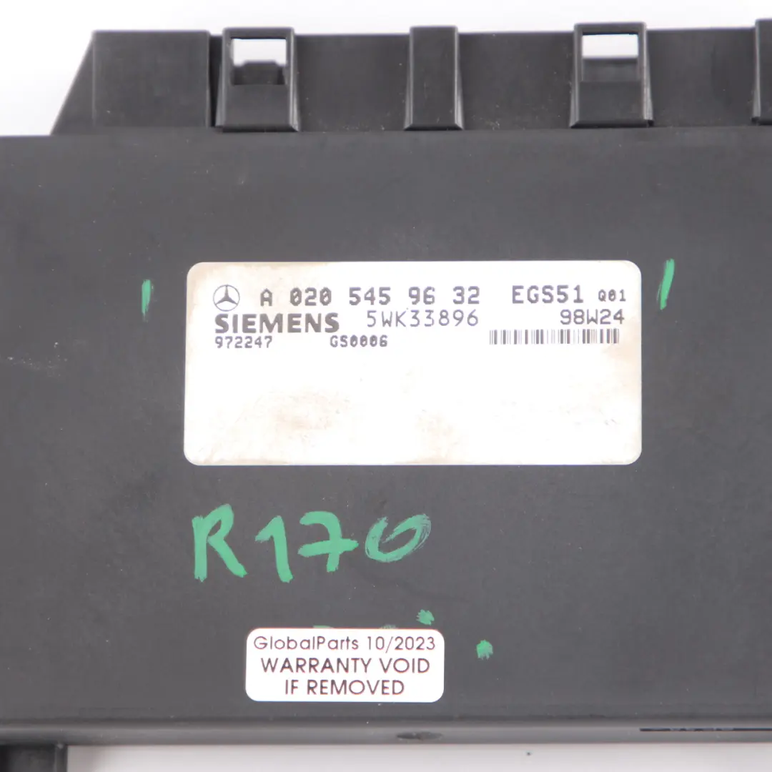 Gearbox Module Mercedes R170 W202 Automatic Transmission Unit to with Part number A0205459632 Gearbox Module Mercedes R170 W202 Automatic Transmission Unit - SKU A0205459632 - Part number A0205459632