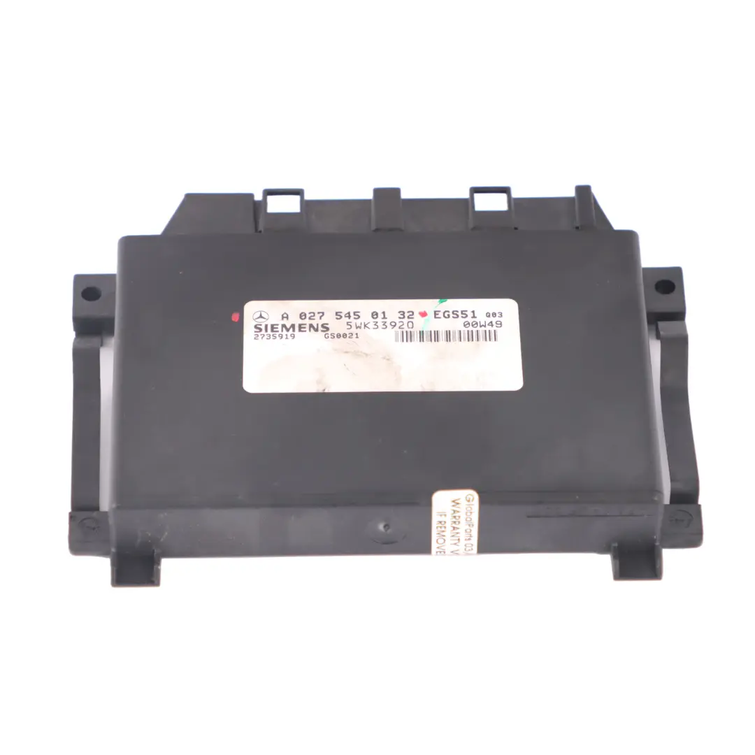 Boîte vitesses automatique EGS Module contrôle ECU pour Mercedes W210 à propos du numéro de pièce A0275450132 Mercedes W210 Boîte vitesses automatique EGS Module contrôle ECU - SKU A0275450132 - Numéro de pièce A0275450132