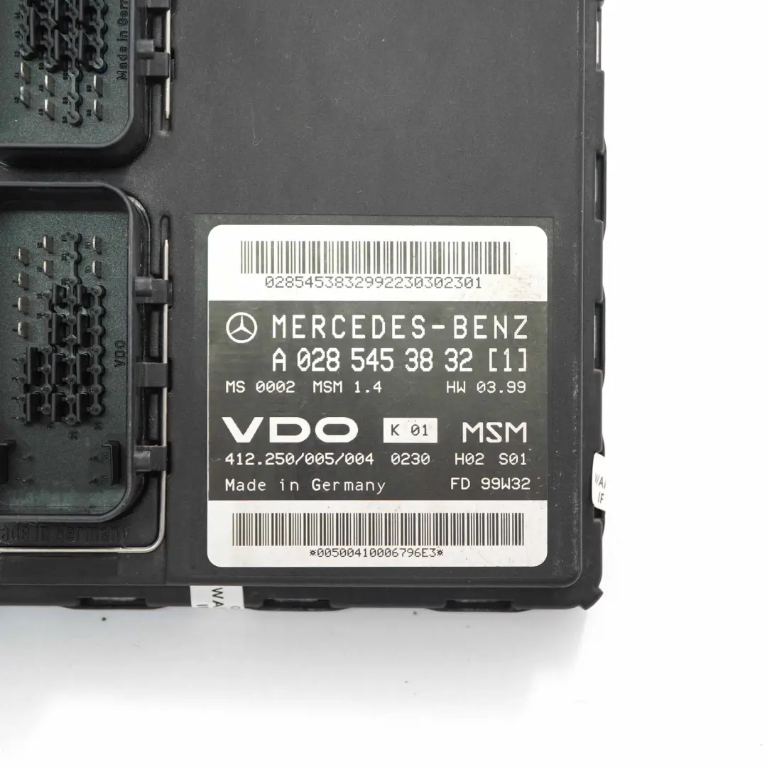 Mercedes W168 A160 102HP Engine Control ECU Kit + 2 Keys Automatic - SKU A0275454132-1 - Part number A0275454132