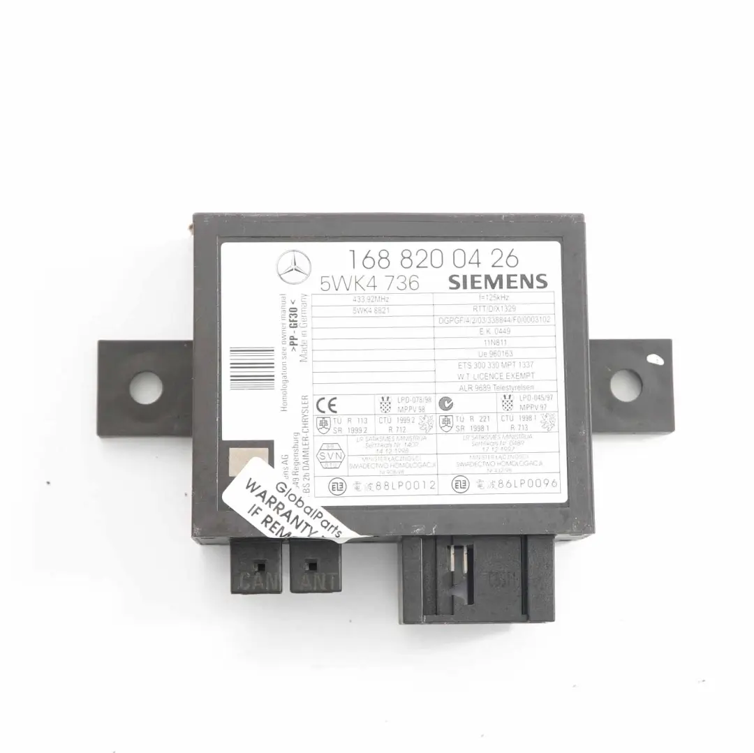 Mercedes W168 A160 102HP Engine Control ECU Kit + 2 Keys Automatic - SKU A0275454132-1 - Part number A0275454132