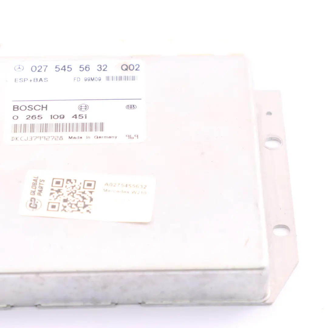 ESP Modul Mercedes W210 Elektronisches Stabilitäts Programm für mit Teilenummer A0275455632 ESP Modul Mercedes W210 Elektronisches Stabilitäts Programm - SKU A0275455632 - Teilenummer A0275455632