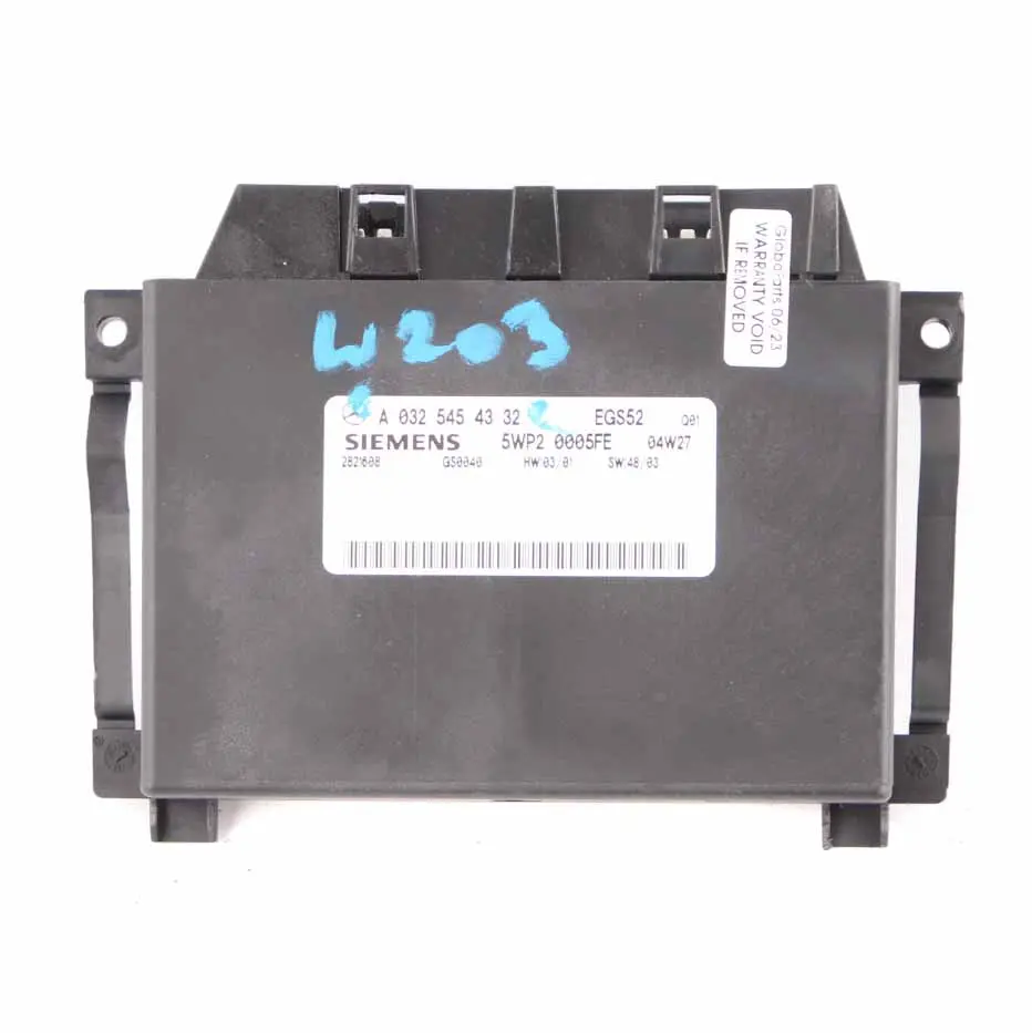 Gearbox EGS Control Unit Transmission Module to Mercedes W203 Automatic with Part number A0325454332 Mercedes W203 Automatic Gearbox EGS Control Unit Transmission Module - SKU A0325454332 - Part number A0325454332