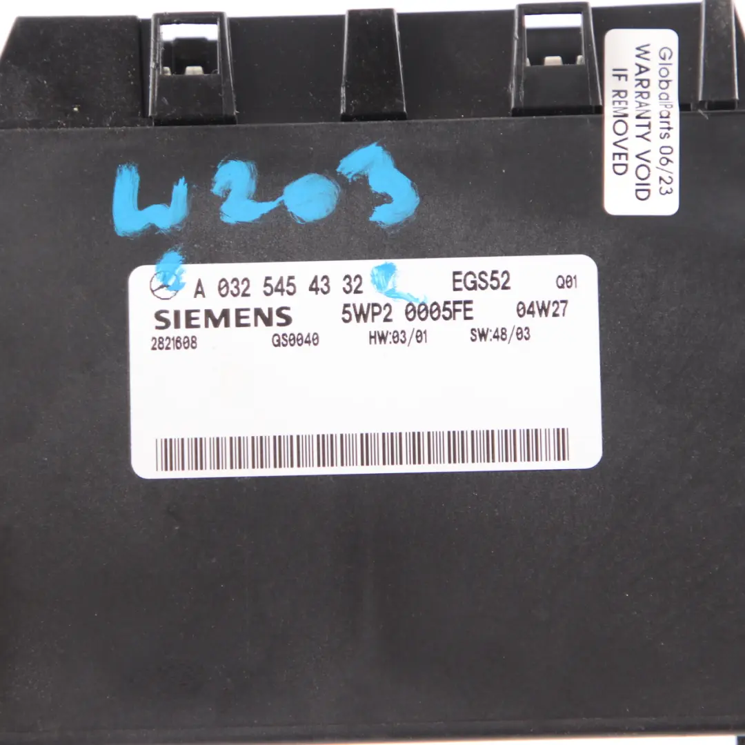 Mercedes W203 Automatic Gearbox EGS Control Unit Transmission Module - SKU A0325454332 - Part number A0325454332