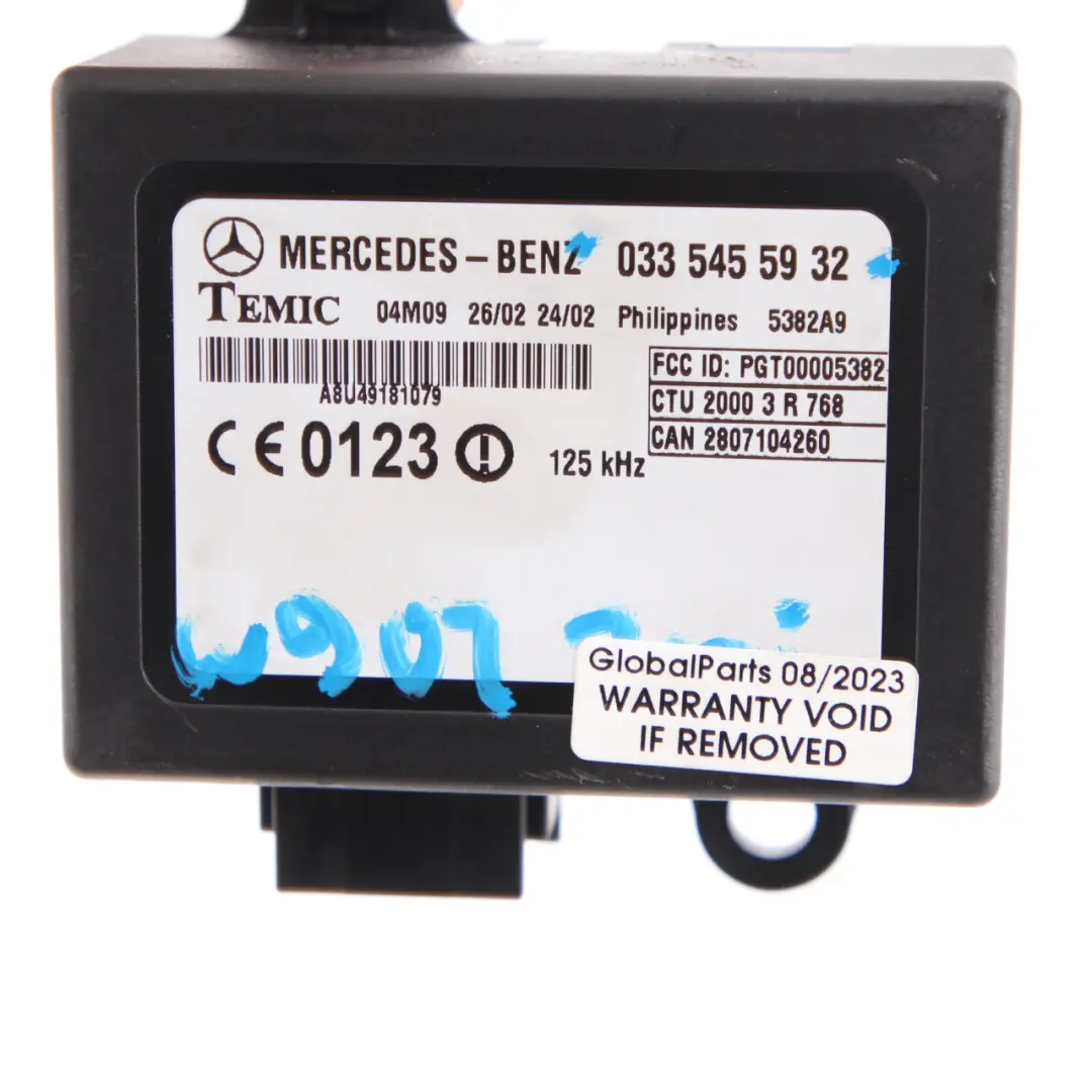 W901 W905 Immobilizer Control Unit Module ECU to Mercedes Sprinter with Part number A0335455932 Mercedes Sprinter W901 W905 Immobilizer Control Unit Module ECU - SKU A0335455932 - Part number A0335455932