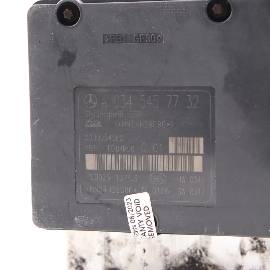 Brake Pump ABS ESP Hydraulic Braking Unit A0054312912 to Mercedes W203 with Part number A0345457732 Mercedes W203 Brake Pump ABS ESP Hydraulic Braking Unit A0054312912 - SKU A0345457732 - Part number A0345457732