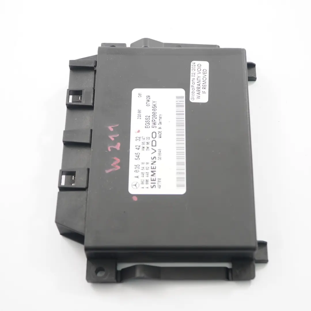 Module de transmission Unité de contrôle ECU pour Mercedes W211 à propos du numéro de pièce A0355454232 Mercedes W211 Module de transmission Unité de contrôle ECU - SKU A0355454232 - Numéro de pièce A0355454232