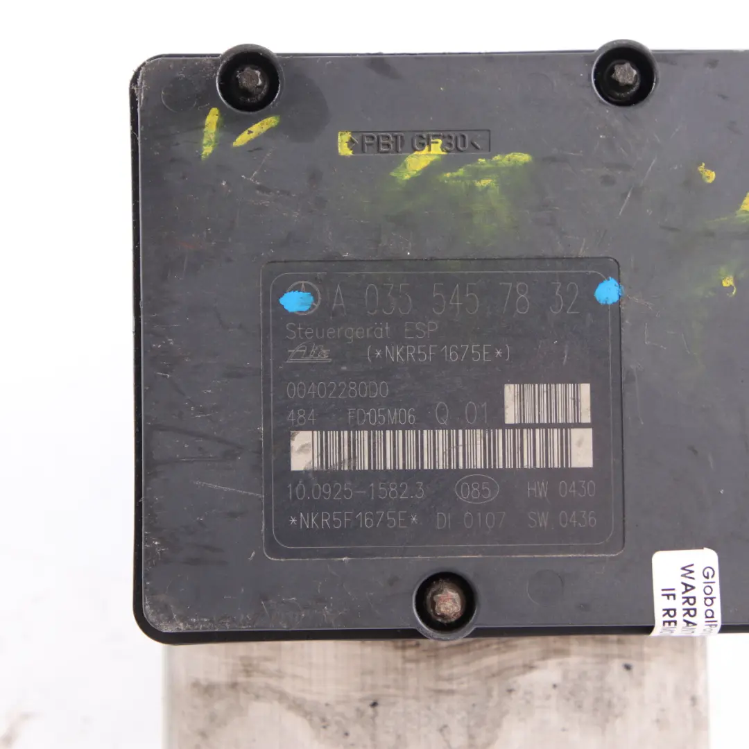 Bloc Hydraulique Aggregat ABS Pompe A0375457732 pour Mercedes W203 W209 à propos du numéro de pièce A0355457832 Mercedes W203 W209 Bloc Hydraulique Aggregat ABS Pompe A0375457732 - SKU A0355457832 - Numéro de pièce A0355457832