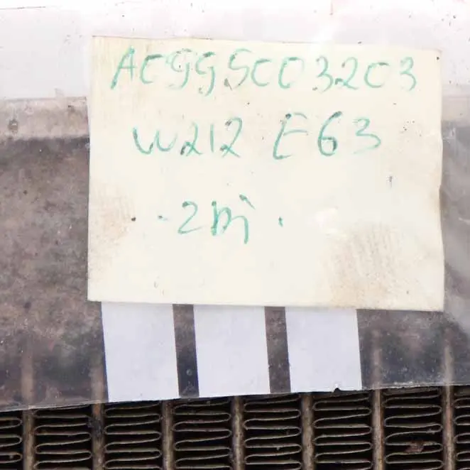 Arch Radiator Mercedes W176 W212 AMG Front Right O/S Radiator to Wheel with Part number A0995003203 Wheel Arch Radiator Mercedes W176 W212 AMG Front Right O/S Radiator - SKU A0995003203 - Part number A0995003203