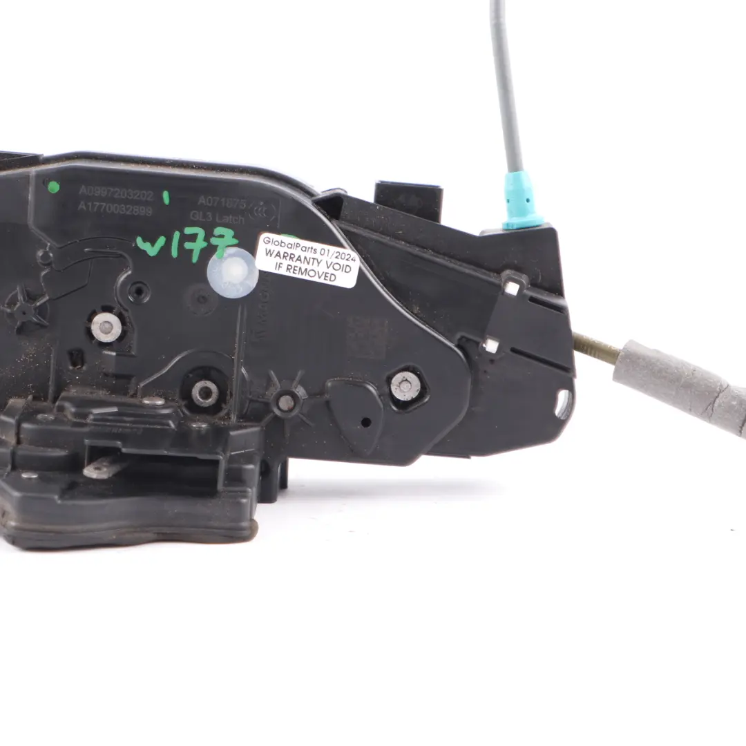 Front Door Right O/S Lock Mechanism Linkage to Mercedes W177 with Part number A0997203202 Mercedes W177 Front Door Right O/S Lock Mechanism Linkage - SKU rhd-A0997203202 - Part number A0997203202