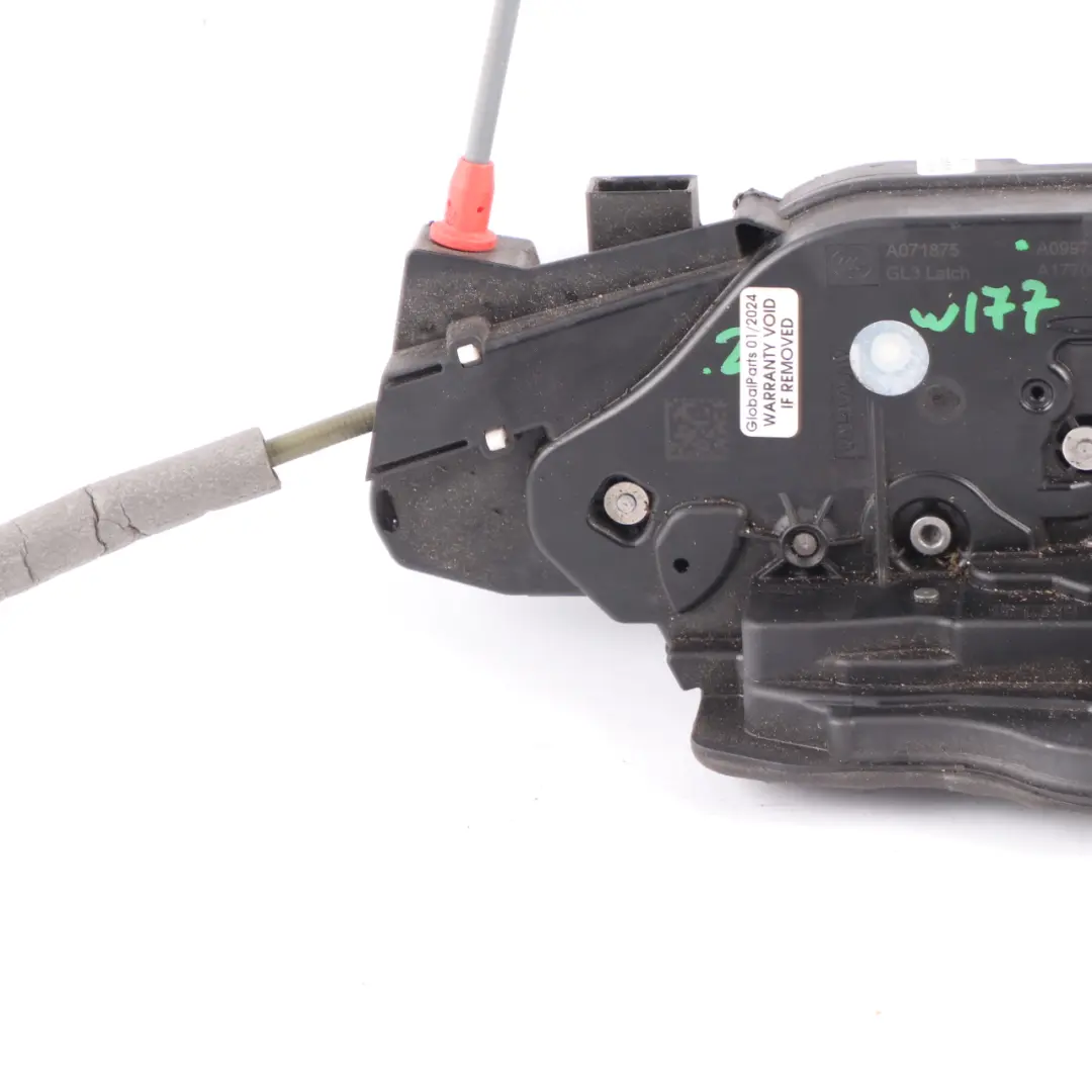 cerradura puerta trasera izquierda Mecanismo bloqueo para Mercedes W177 con número de pieza A0997303601 Mercedes W177 cerradura puerta trasera izquierda Mecanismo bloqueo - SKU A0997303601 - Número de pieza A0997303601