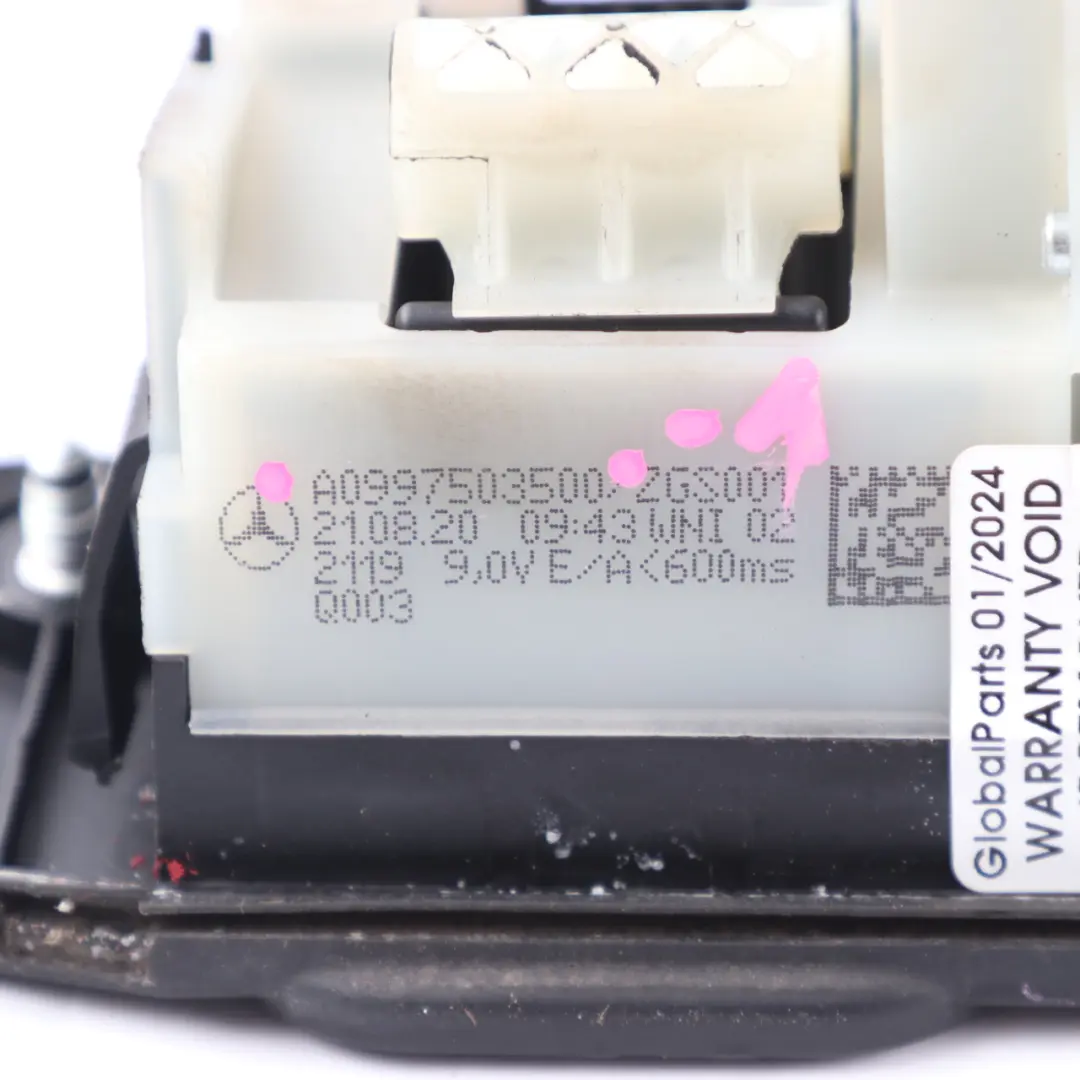 Boot Trunk Lid Tailgate Handle Open Release to Mercedes W177 with Part number A0997503500 Mercedes W177 Boot Trunk Lid Tailgate Handle Open Release - SKU A0997503500-1 - Part number A0997503500