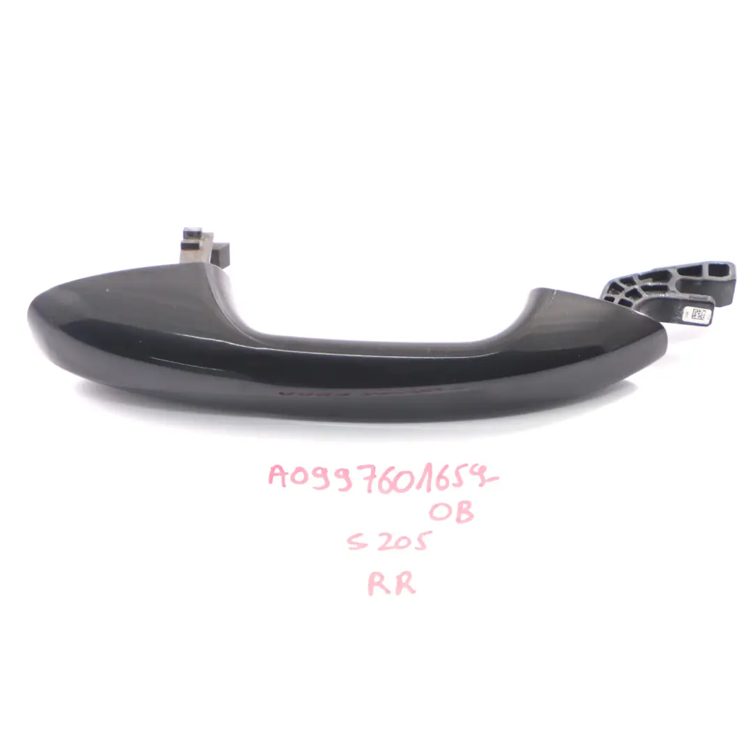  Poignée de porte Mercedes s205 extérieure arrière droite Noir obsidien 197 - SKU A0997601659-OB - Numéro de pièce A0997601659
