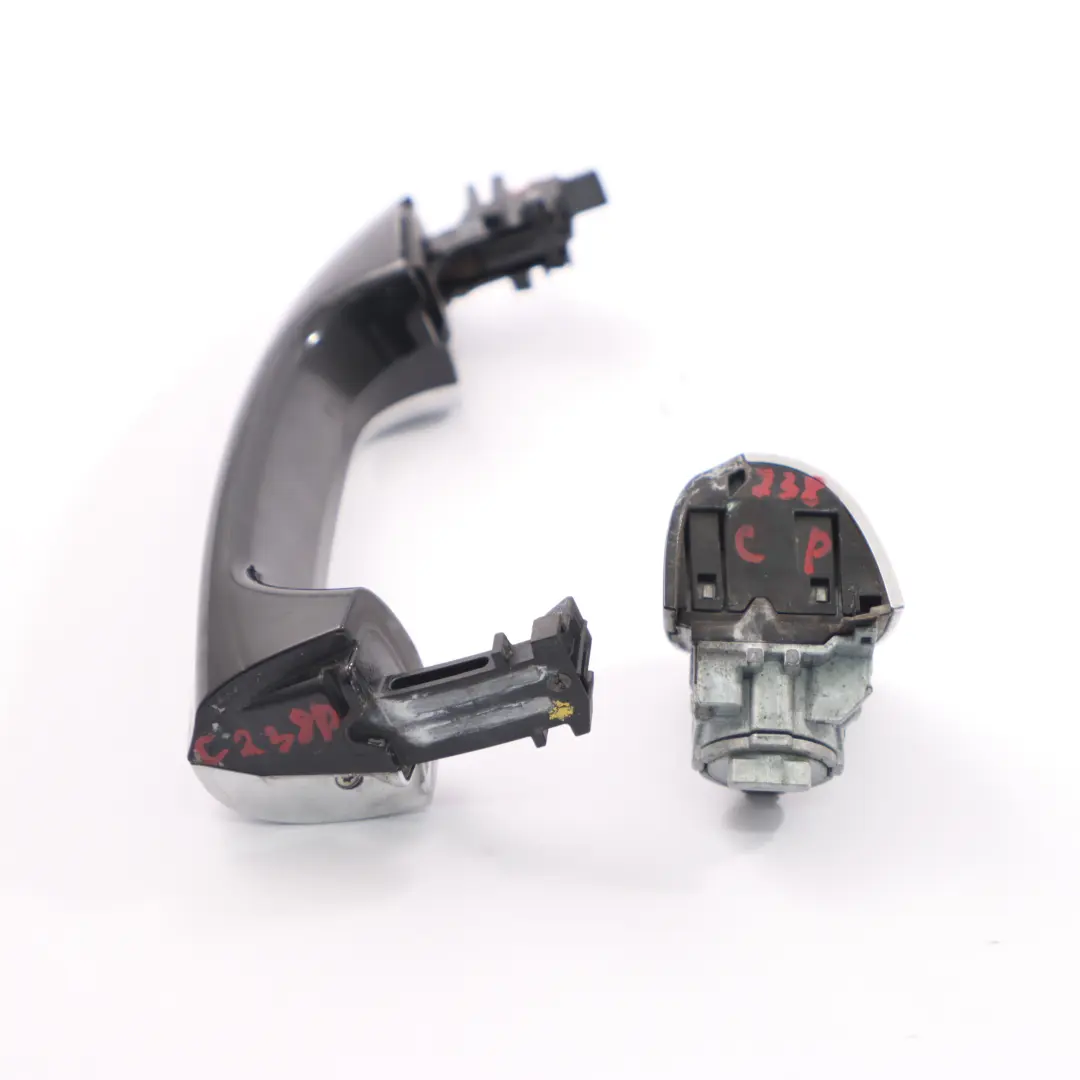 Mercedes C238 Door Handle Front Right Outside Chrome Obsidian Black 197 - SKU A0997607400-OB - Part number A0997607400