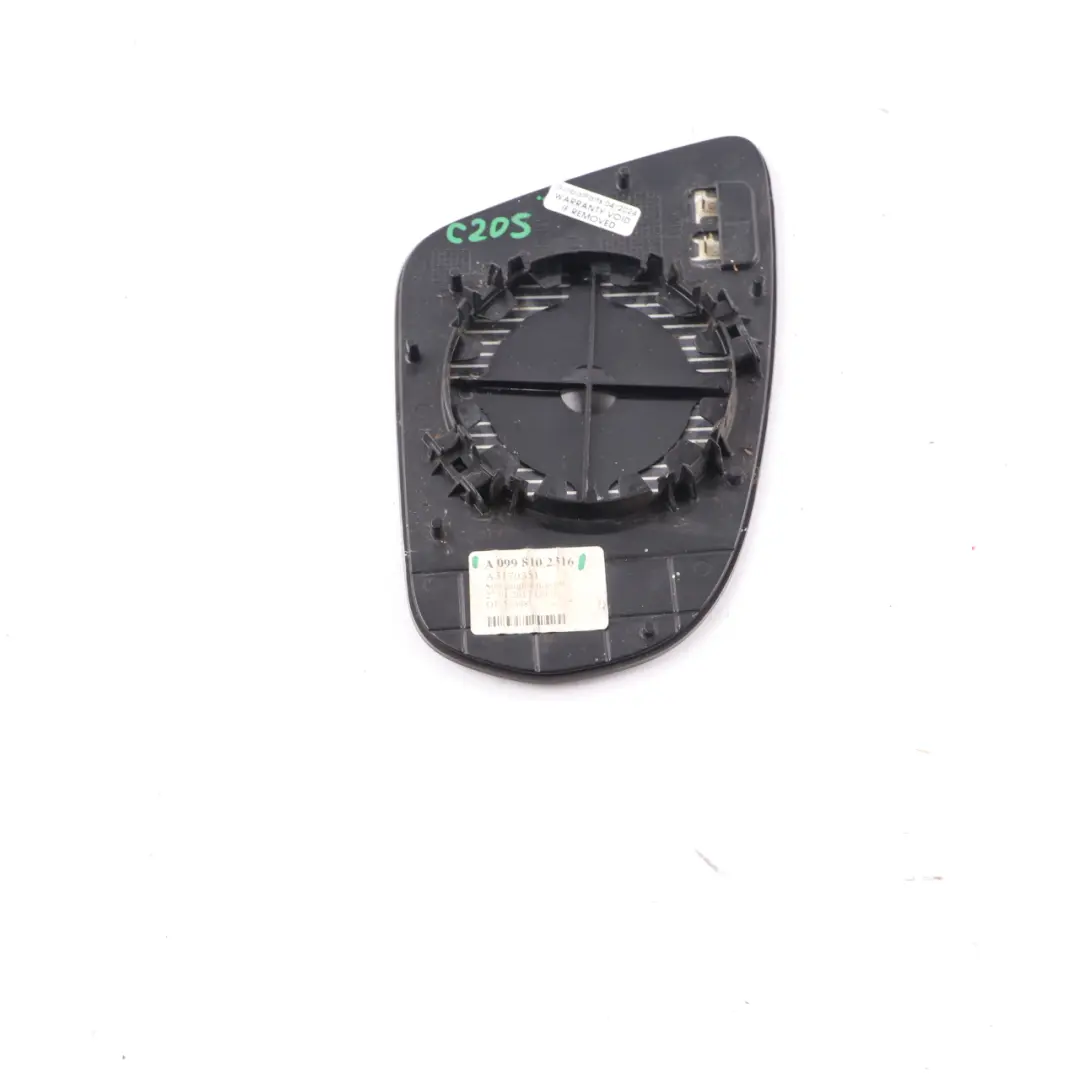 Wing Mirror Glass Left Door N/S Heated to Mercedes W205 with Part number A0998102316 Mercedes W205 Wing Mirror Glass Left Door N/S Heated - SKU A0998102316 - Part number A0998102316