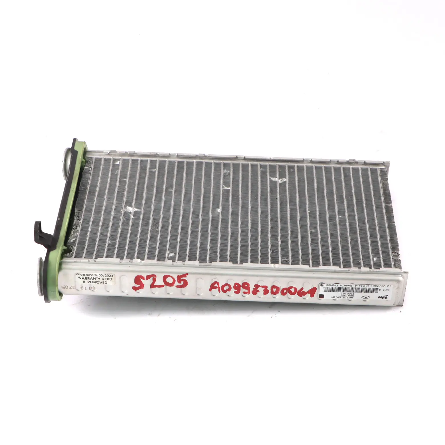 Heat Exchanger Mercedes X253 A/C Heater Core Radiator A0998300061
