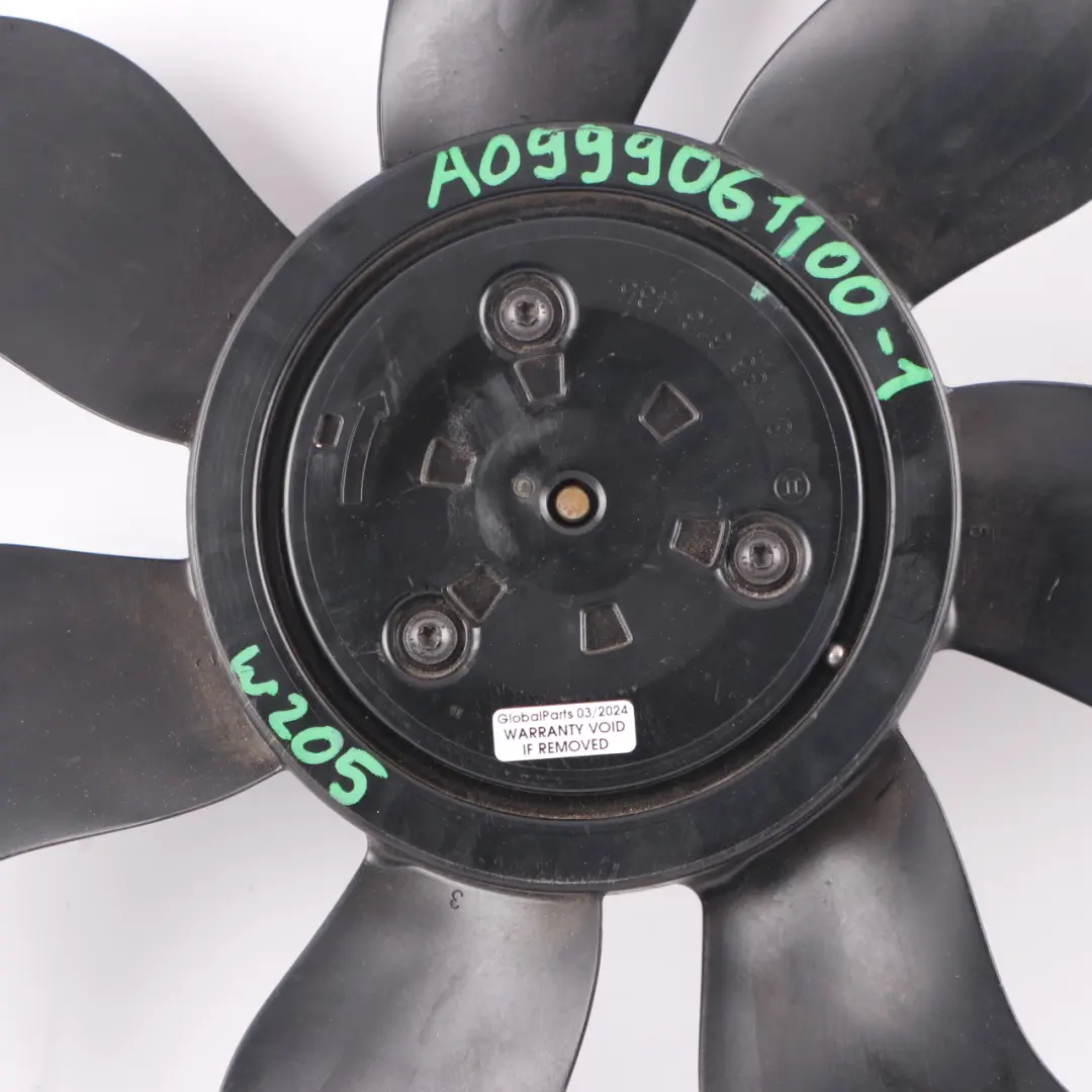 Mercedes W205 Ventilateur de radiateur moteur Moteur - SKU A0999061100-2 - Numéro de pièce A0999061100