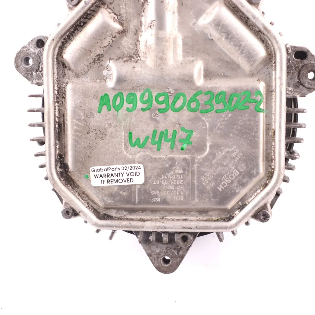 Mercedes W213 W253 W447 Radiator Fan Motor Engine Cooling Unit 600W - SKU A0999063902-2 - Part number A0999063902