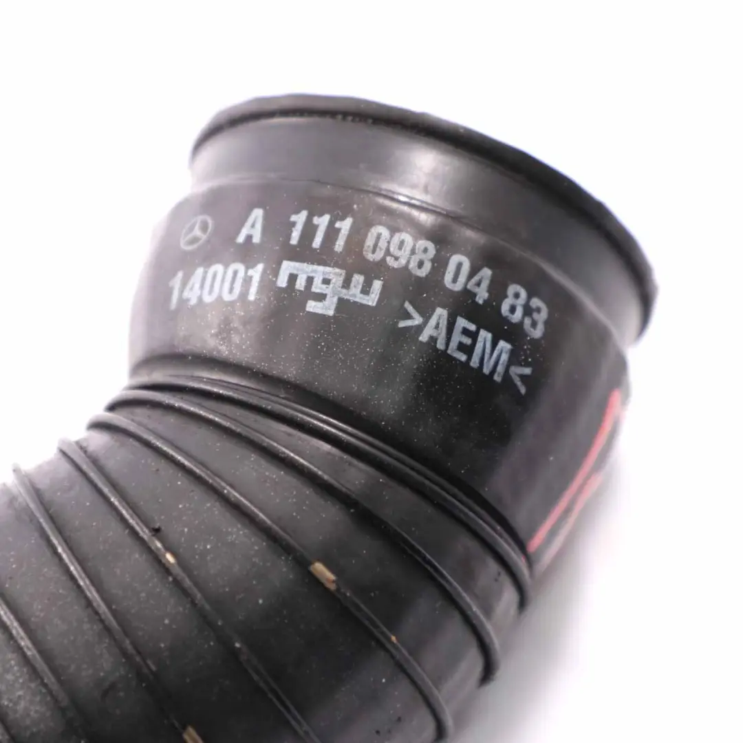 M111 Air Intake Hose Intercooler Charge Pipe to Mercedes SLK R170 with Part number A1110980483 Mercedes SLK R170 M111 Air Intake Hose Intercooler Charge Pipe - SKU A1110980483 - Part number A1110980483