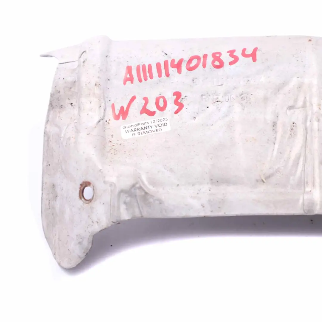 W208 M111 Exhaust Manifold Heat Shield Plate to Mercedes R170 W203 with Part number A1111401834 Mercedes R170 W203 W208 M111 Exhaust Manifold Heat Shield Plate - SKU A1111401834 - Part number A1111401834