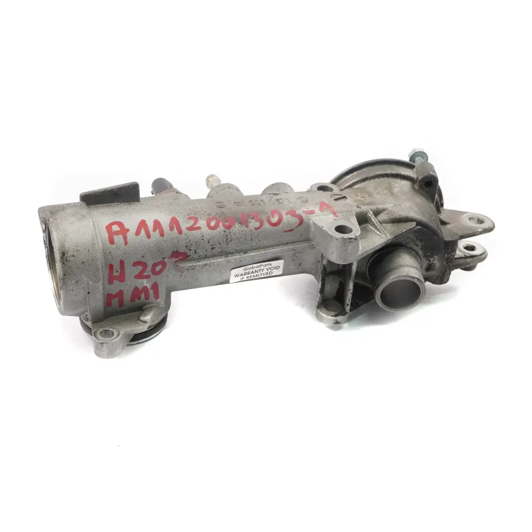 Mercedes W203 W210 M111 Boîtier thermostat liquide refroidissement A1112030573 - SKU A1112001303-1 - Numéro de pièce A1112001303