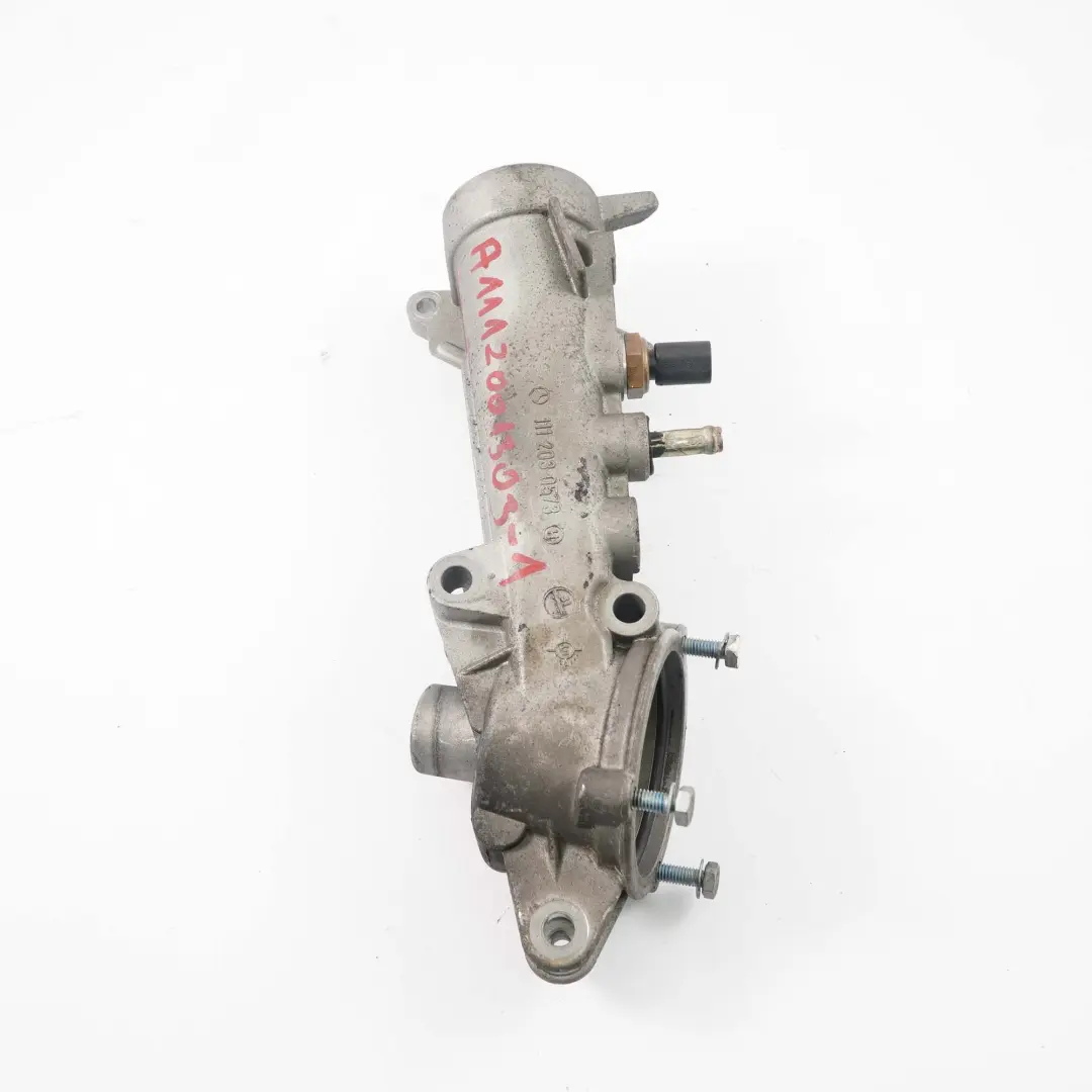 M111 Coolant Thermostat Housing A1112030573 to Mercedes W202 W203 W210 with Part number A1112001303 Mercedes W202 W203 W210 M111 Coolant Thermostat Housing A1112030573 - SKU A1112001303-1 - Part number A1112001303