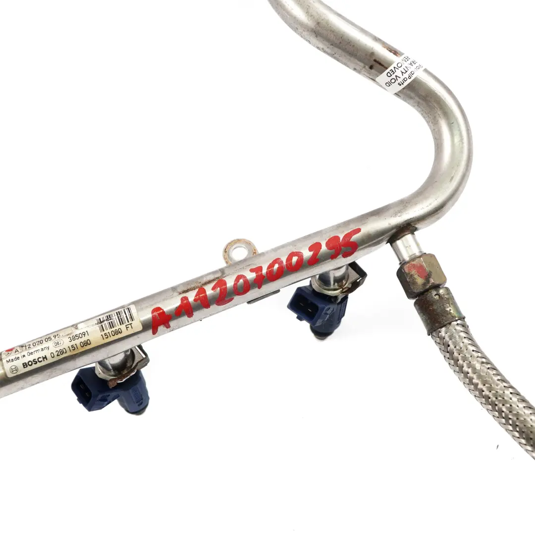 Distribuidor Combustible Rail Mercedes W211 Inyector Tubería Presión para con número de pieza A1120700295 Distribuidor Combustible Rail Mercedes W211 Inyector Tubería Presión - SKU A1120700295 - Número de pieza A1120700295