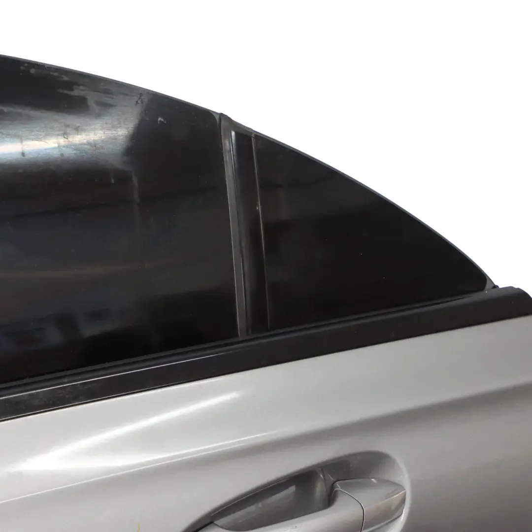 Door Rear Left N/S Mountain Grey Metallic - 787 to Mercedes CLA C117 with Part number A1177300105 Mercedes CLA C117 Door Rear Left N/S Mountain Grey Metallic - 787 - SKU A1177300105-MG - Part number A1177300105