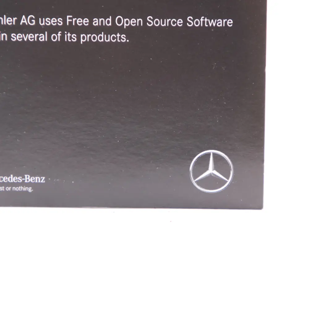 Mercedes W177 W247 Lizenzinformationen Freie Open Source Software - SKU A1178272500 - Teilenummer A1178272500