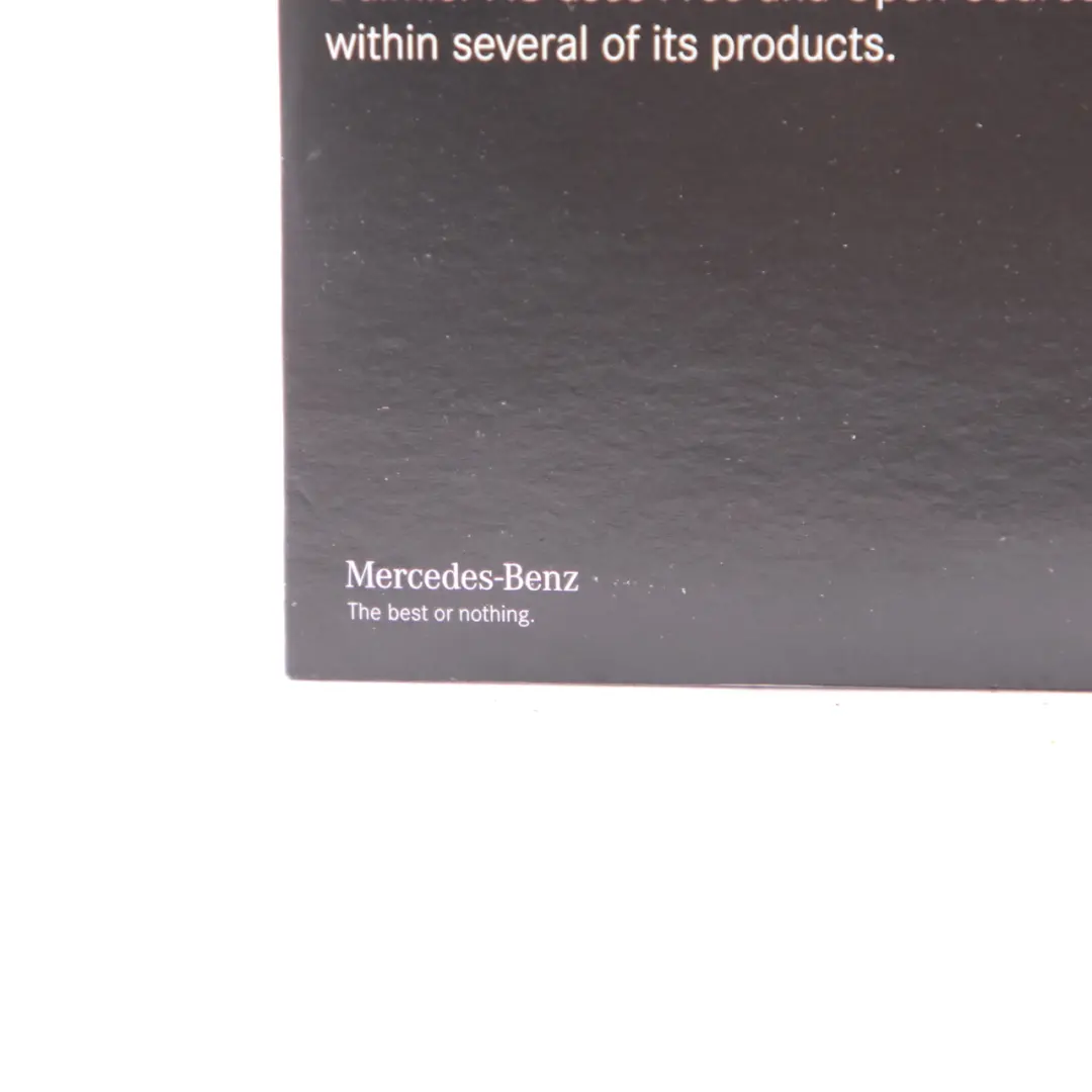 Lizenzinformationen Freie Open Source Software für Mercedes W177 W247 mit Teilenummer A1178272500 Mercedes W177 W247 Lizenzinformationen Freie Open Source Software - SKU A1178272500 - Teilenummer A1178272500