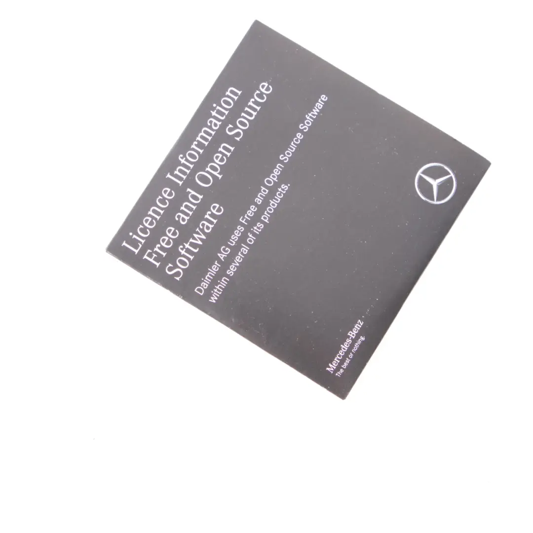 Información de Licencia Software Open Source para Mercedes W177 W247 con número de pieza A1178272500 Mercedes W177 W247 Información de Licencia Software Open Source - SKU A1178272500 - Número de pieza A1178272500